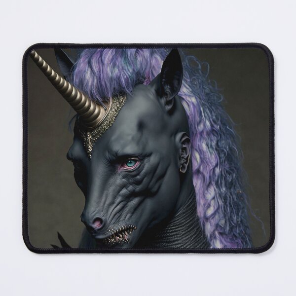 Item preview, Goth Unicorn (Portrait) designed and sold by Simone Davino.