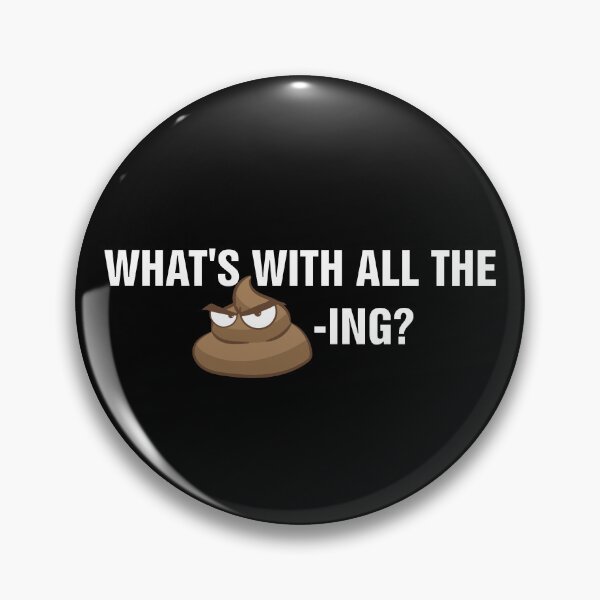 Item preview, What's With All The Pooping? - Angry Poop Emoji designed and sold by DontGiveaShirt.
