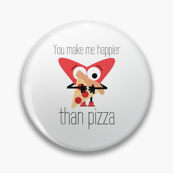 Item preview, You Make Me Happier Than Pizza. Heart Hugging Pizza And In Love With Delivery Dating Marriage Vday designed and sold by doseofwin.