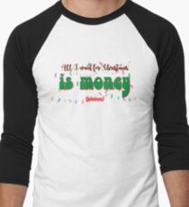 Camiseta ¾ bicolor para hombre All i want for christmas