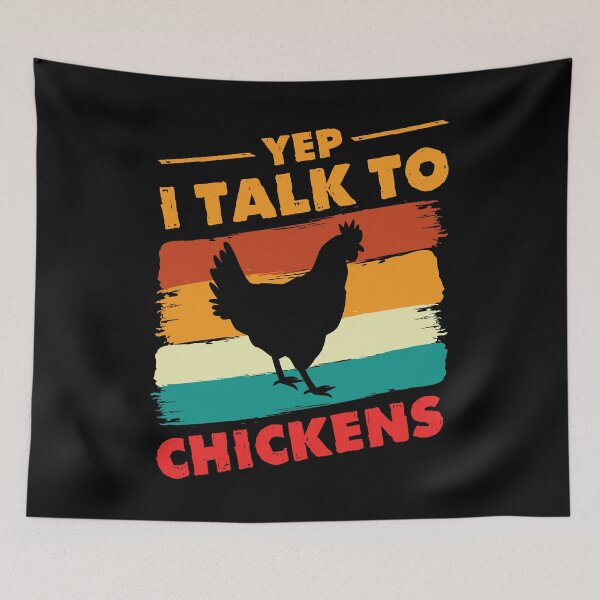Item preview, Yep I Talk To Chickens Vintage Design For Chicken Lover - Funny Chicken Farmer designed and sold by naworas.