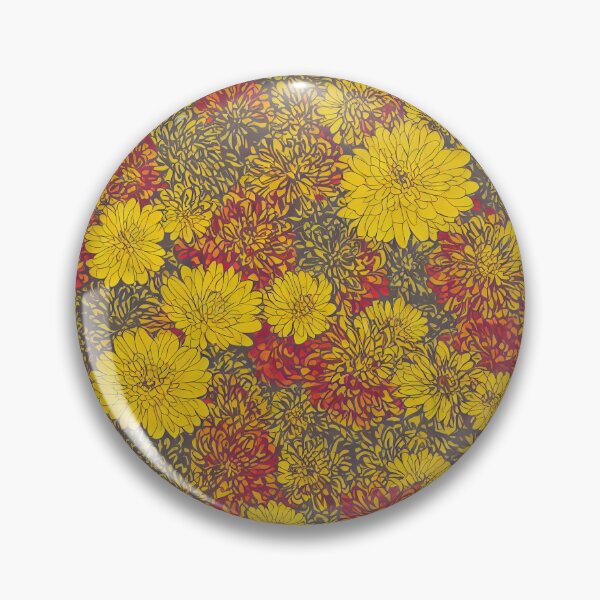Artikelvorschau, Chrysanthemen-Blumen-Muster entworfen und verkauft von RougeTrader.