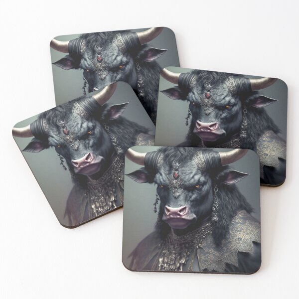 Item preview, Goth Bull (Portrait) designed and sold by Simone Davino.