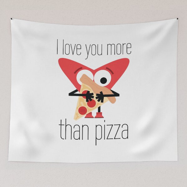 Item preview, I Love You More Than Pizza. Heart Hugging Pizza And In Love With Delivery Dating Marriage Vday designed and sold by doseofwin.