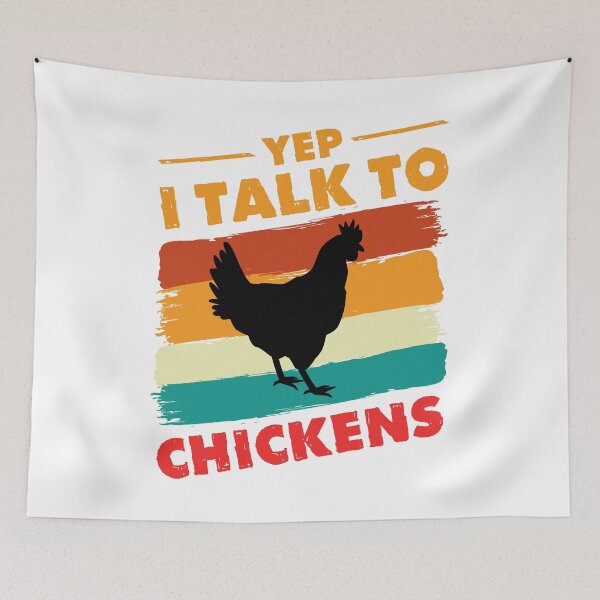 Item preview, Yep I Talk To Chickens Vintage Design For Chicken Lover - Funny Chicken Farmer designed and sold by naworas.