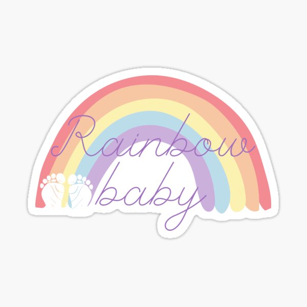 "Rainbow Baby Footprints" Sticker for Sale by everenglish Redbubble