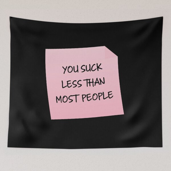 Item preview, You Suck Less Than Funny Sarcastic Valentine's Day Gift designed and sold by mariejosee22.