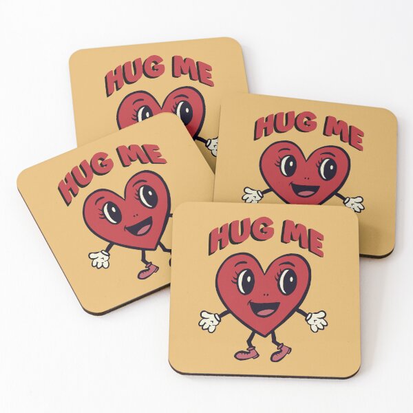 Item preview, Hug Me - Retro Heart Character designed and sold by Stacey Burt creative Designs.