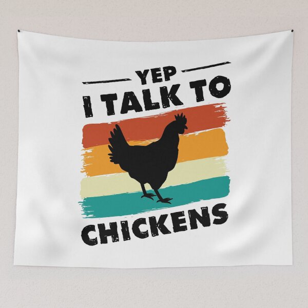 Item preview, Yep I Talk To Chickens Retro Design For Chicken Lover - Funny Chicken Farmer designed and sold by naworas.