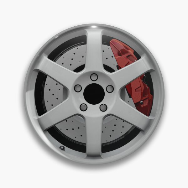 Item preview, White JDM Wheel with red Caliper designed and sold by ApexFibers.