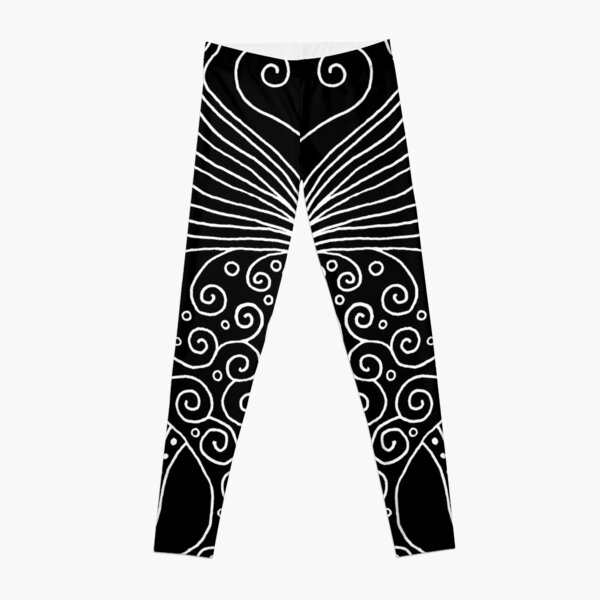 58 Butterfly - black Leggings