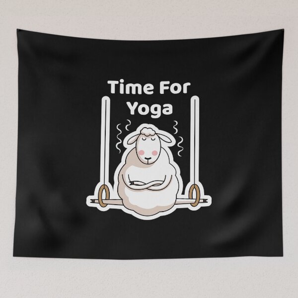Item preview, Time For Yoga Meditation The Sheep designed and sold by ArtiLush ⭐⭐⭐⭐⭐.