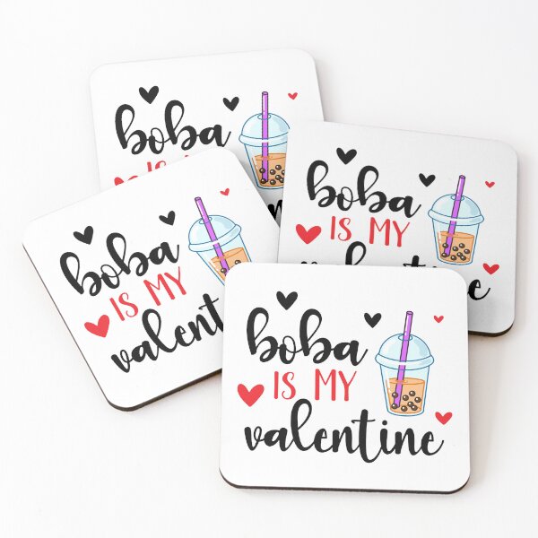 Item preview, Boba Is My Valentine designed and sold by OlivDesignsCo.