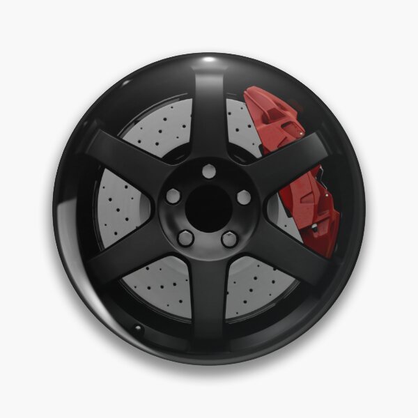 Item preview, Black JDM Wheel with red Caliper designed and sold by ApexFibers.