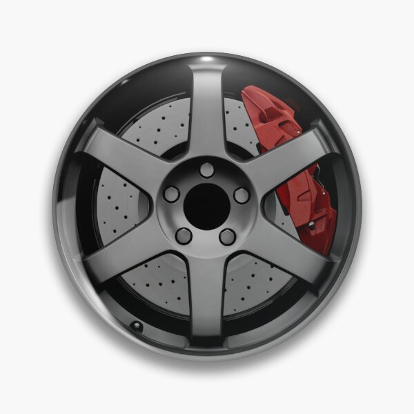 Item preview, Gray JDM Wheel with red Caliper designed and sold by ApexFibers.