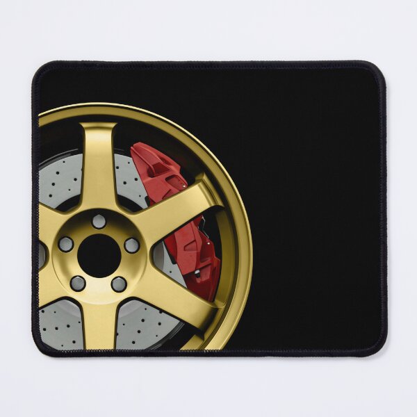 Item preview, Gold JDM Wheel with red Caliper designed and sold by ApexFibers.