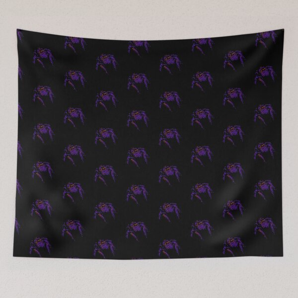 Item preview, Pop Art Colorful Purple Jumping Spider designed and sold by Zurickdesigns.