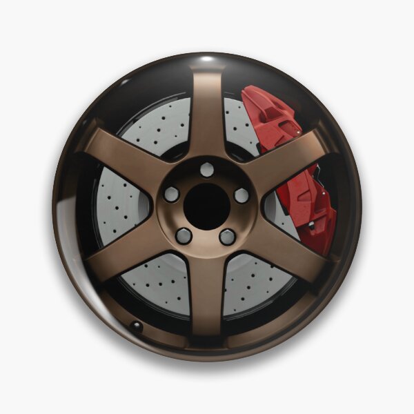 Item preview, Bronze JDM Wheel with red Caliper designed and sold by ApexFibers.