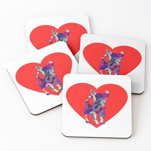 Item preview, I Heart My Chihuahua  Dog Neon Butterflies Silhouette  designed and sold by AMSonArt.