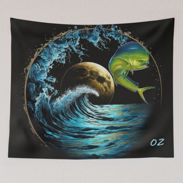 Item preview, gold with moon designed and sold by publicidaddig.