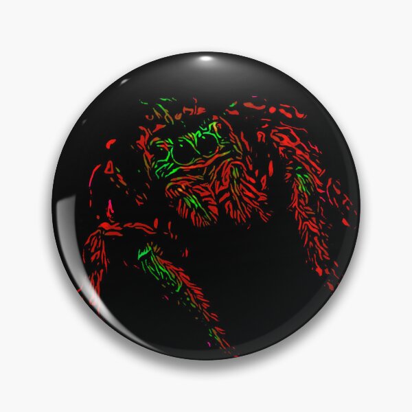 Item preview,  Pop Art Colorful Red Jumping Spider designed and sold by Zurickdesigns.