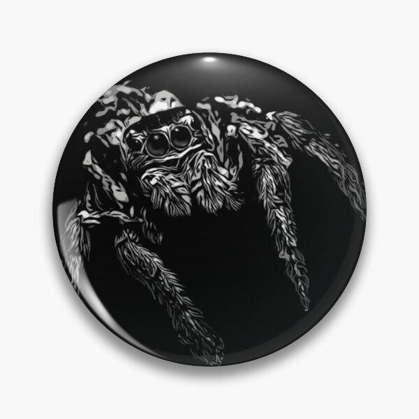 Item preview, Pop Art Black & White Jumping Spider designed and sold by Zurickdesigns.