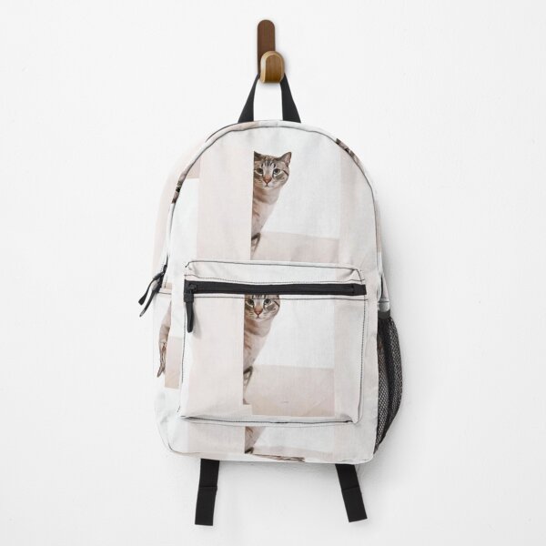 Item preview, Tabby cat peeking round a corner. Image is made entirely using triangles. designed and sold by janesg.