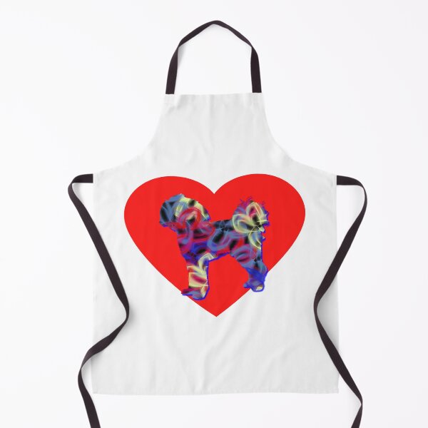 Item preview, I Heart My Cavapoo Dog Neon Butterflies Silhouette designed and sold by AMSonArt.