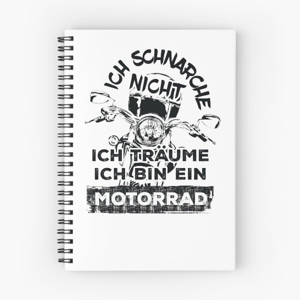 Item preview, Ich schnarche nicht, Ich träume ich bin ein Motorrad - Schwarz designed and sold by F440.