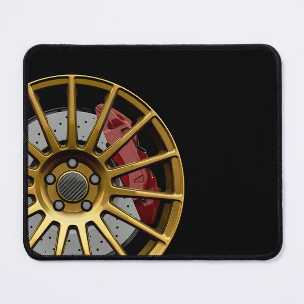 Item preview, Gold Italian wheel with red caliper designed and sold by ApexFibers.