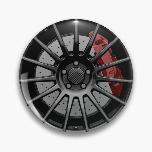 Item preview, Gray Italian wheel with red caliper designed and sold by ApexFibers.