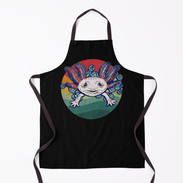 Item preview, Retro Striped Bubbly Pink Axolotl designed and sold by Zurickdesigns.