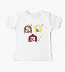 Three Little Pigs Baby Tee