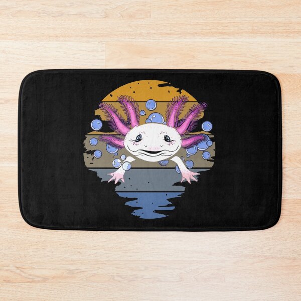 Item preview, Retro Striped Bubbly Pink Axolotl designed and sold by Zurickdesigns.