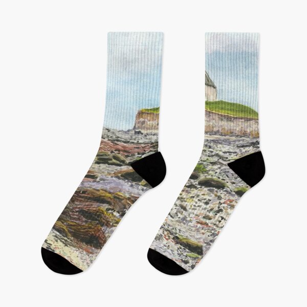 Item preview, St Cwyfan's Church on Cribinau Island near Aberffraw, Ynys Môn /Anglesey designed and sold by LymphomaLass.