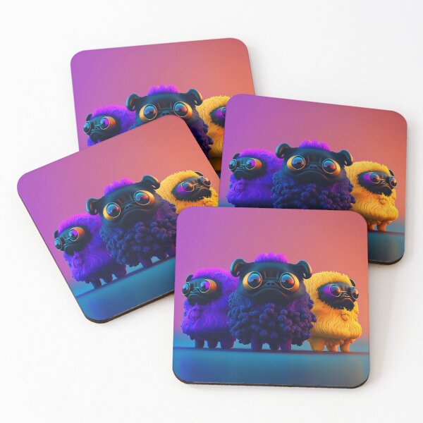 Artikelvorschau, The Afro Pugs 3 entworfen und verkauft von Artistic Pandas.