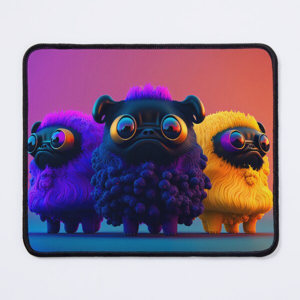 Artikelvorschau, The Afro Pugs 3 entworfen und verkauft von Artistic Pandas.