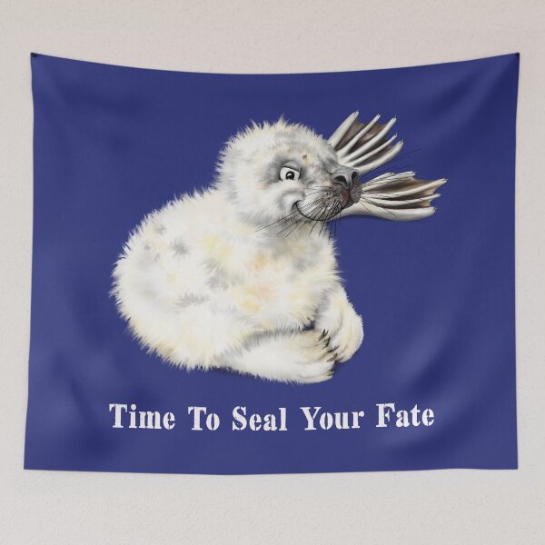 Item preview, Time To Seal Your Fate | W Cartoon Seal Pup T-Shirt designed and sold by Snootrac.