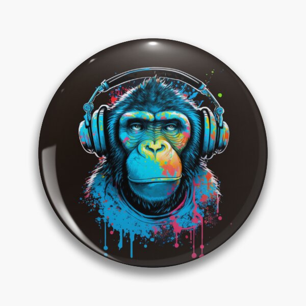 Item preview, Monkey DJ, ape, primate designed and sold by Logic72.