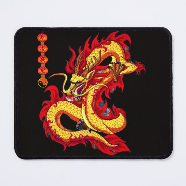 Item preview, Chinese Golden Dragon and Infinite Symbol designed and sold by adoredigitals.