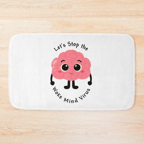 Item preview, Let's  Stop the Woke Mind Virus - Cute Cartoon Brain  designed and sold by WigOutlet.