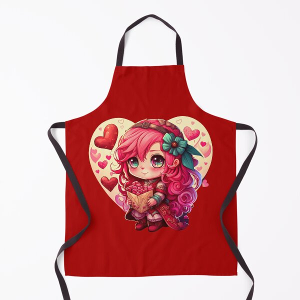 Item preview, Cute Pink Valentine Day Idea Chibi Girl designed and sold by Juliascutecornr.