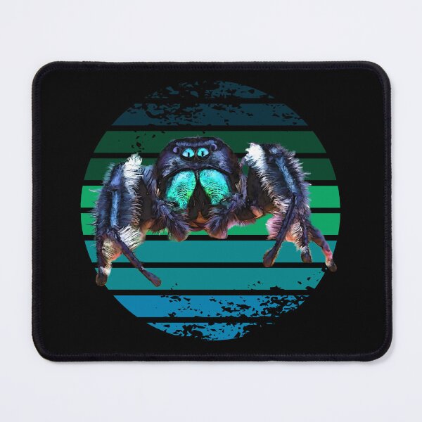 Item preview, Grunge Striped Male Regal Jumping Spider designed and sold by Zurickdesigns.