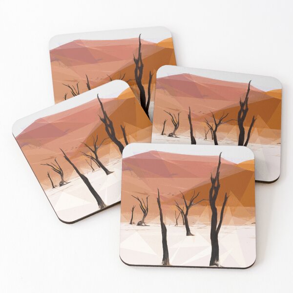 Item preview, Dead trees in the desert. Deadvlei. Image is made entirely using triangles. designed and sold by janesg.