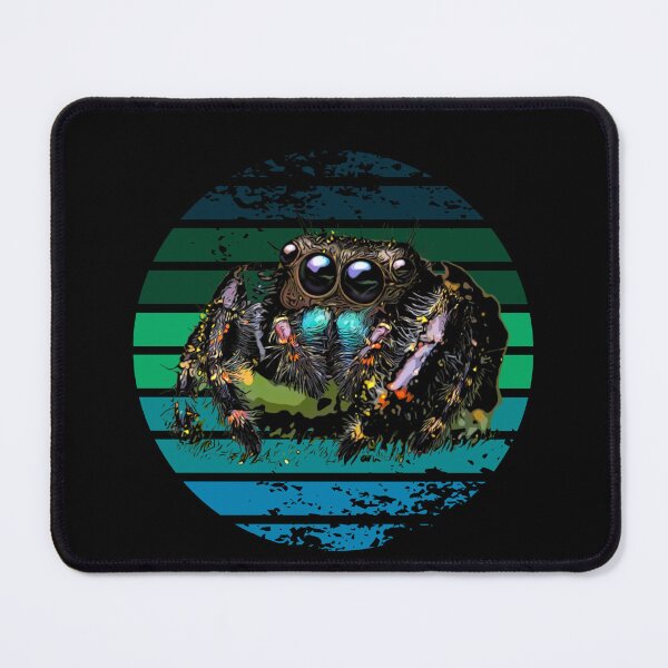 Item preview, Grunge Striped Male Regal Jumping Spider designed and sold by Zurickdesigns.