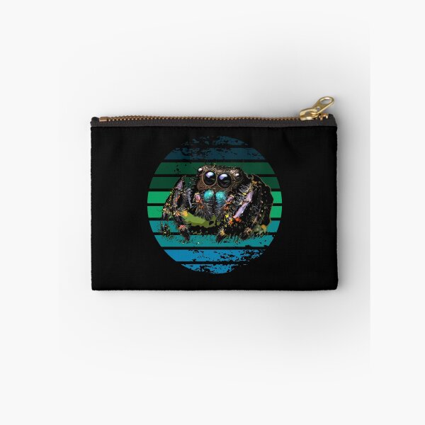 Item preview, Grunge Striped Male Regal Jumping Spider designed and sold by Zurickdesigns.