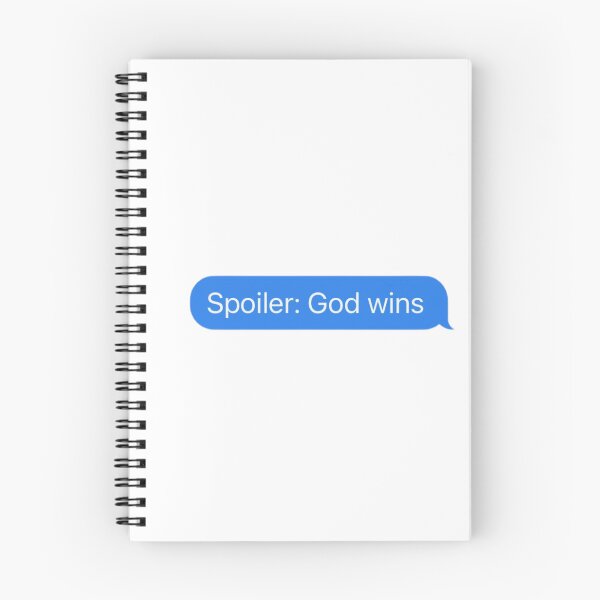 Item preview, Spoiler: God Wins Text designed and sold by CardensGardens.