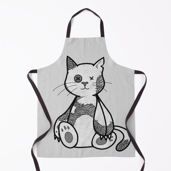 Item preview, Voodoo Kitty - Charcoal Stitches designed and sold by FinapplePudding.