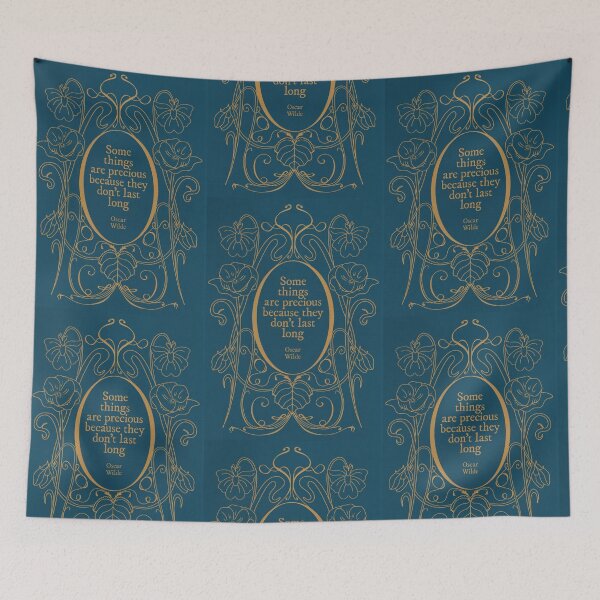 Item preview, Some Things Are Precious Because They Don't Last Long - Literature Quote - Oscar Wilde - Art Nouveau - Dorian Gray designed and sold by oliviasylvia.
