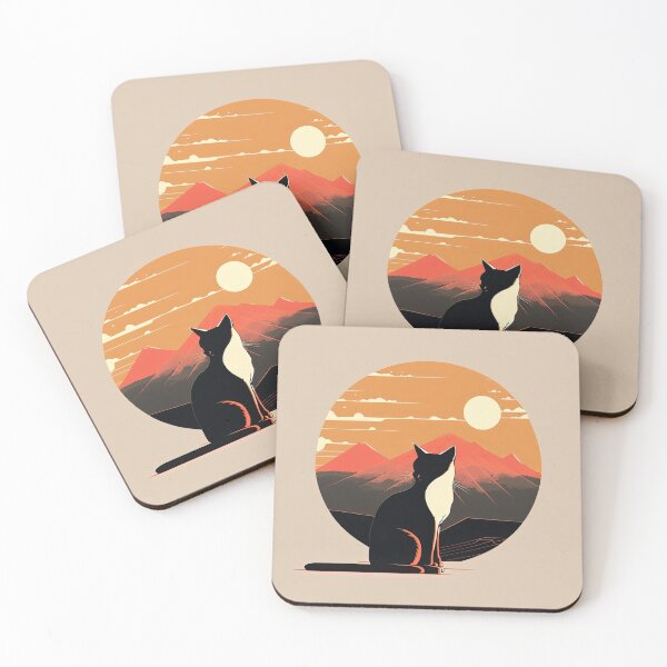 Item preview, gato mirando el atardecer designed and sold by Chillapy.